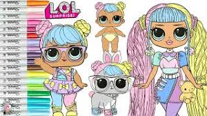 Dolls are so cute and make great coloring pages. Lol Surprise Dolls Coloring Book Page Lol O M G Candylicious Bon Bon Lil Bon Bon And Hop Hop Youtube