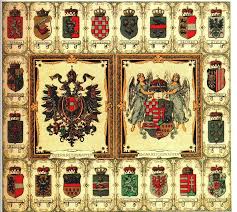 Austria Hungarian Crown Lands Coat Of Arms With Small Austrian Coat Of Arms And Hungarian Medium Coat Of Arms 1876 Gerha Wappen Osterreich Geschichte Ungarn