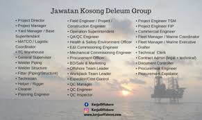 Jawatan kosong kerajaan m'sia 2021 #jawatankosong #kerjakosong #jobvacancy #openinterview @jawatanksg @jobsmudah @jawatannkosong #kerja #job #careers #jobs | twuko. Jawatan Kosong Dan Temuduga Terbuka Deleum Berhad