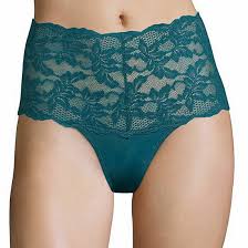 Ambrielle Lace Thong Panties Size XX-Large (9) Limited Edition Rich Teal |  eBay