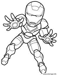 coloriage mini iron man dessin super heros a imprimer voiture de police