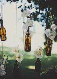 16 Cool Indie Wedding Ideas Perfect For Autumn Weddings Diy Backyard Wedding Backyard Wedding Decorations Wedding Bottles