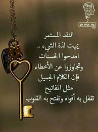 النقد المستمر يميت لذة الشئ امدحوا الحسنات وتجاوزوا عن الأخطاء فإن الكلام الجميل مثل المفاتيح تقفل به أفواه وتفتح Talking Quotes Words Quotes Proverbs Quotes