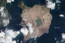 صور جديدة لـ ناسا تكشف تأثير ثوران بركان تال الفلبينى taal volcano volcano image of the day