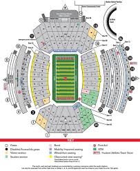 Football Stadium Maps Nebraska Cornhuskers Football