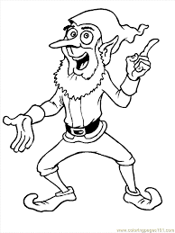 The christmas tree forms the common backdrop of the elves. Christmas Elves 1 Coloring Page For Kids Free Christmas Printable Coloring Pages Online For Kids Coloringpages101 Com Coloring Pages For Kids