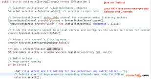 Sie können beispiele bewerten, um die qualität der beispiele. Java Nio Non Blocking I O With Server Client Example Java Nio Bytebuffer And Channels Selector Java Nio Vs Io Crunchify