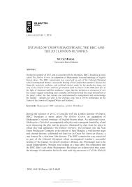 Press ctrl + a or click the select all button to select the entire sheet.; Pdf The Hollow Crown Shakespeare The Bbc And The 2012 London Olympics