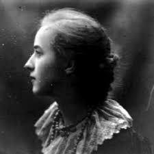 Edith Rebecca (Becky) Saunders in her garden allotment (Reproduced with... 