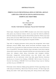 Maybe you would like to learn more about one of these? Pdf Abstrak Panjang Perencanaan Struktur Baja Dengan Metoda Asd Dan Lrfd Pada Struktur Gedung Sistem Rangka Berpengaku Eksentrik Oleh Cut Fatmawati Ta Academia Edu