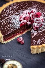 Raspberry Chocolate Tart I Ve Made This Several Times And It Is Absolutely Scrumptious Lovebravissimo Berrylicious Food Chocolate Tart Tart Recipes