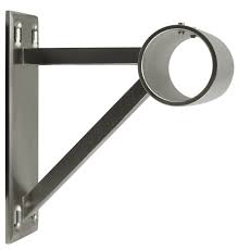 If you have a tricky space, we can make you a bespoke curtain pole and bespoke brackets. Rolls Neo 35mm Eyelet Bay Window Curtain Pole Black Nickel Trumpet Just Sew Interiors