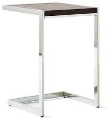 Love This In My Living Room West Elm Framed Square Side Table Chocolate Veneer With Polished Nickel 149 Sk Modern Side Table Home Decor Stylish Side Table