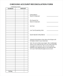 Bank Statement Reconciliation Form Check Reconciliation Form Ecza Solinf Co By Ecza Solinf Co Statement Template Bank Statement Account Reconciliation