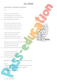 Quelques animaux comme certaines étoiles de mer ont la particularité de se reproduire en se divisant. Le Chat De Charles Baudelaire 6eme Lecture Poesie