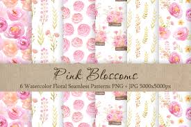 Use them for branding, package design, posters, clothing or just backgrounds. Watercolor Floral Patterns Vol 1 In Patterns On Yellow Images Creative Store