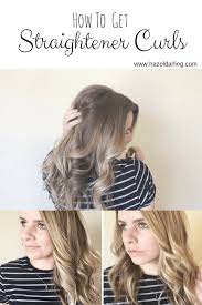 How To Get Straightener Curls Hazel Darling Curls With Straightener Hair Styles Flat Iron Hair Styles