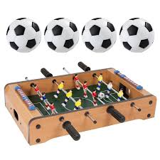 At first glance, you'll notice the smooth lines and warm chestnut exterior, which is an attractive addition to any venue or. Trademark Global Play Tabletop Foosball Table Portable Mini Table Football Soccer Game Set With Two Balls And Score Keeper For Adults And Kids By Hey Toys 15 3150 Toys Games Mini