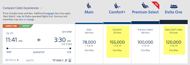 Delta Airlines Partner Award Chart Best Picture Of Chart