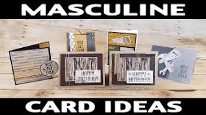 Card making make meaningful moments even more personal with handcrafted card making ideas that capture the mood and show loved ones how much you care. Stamping Jill Masculine Card Ideas Youtube