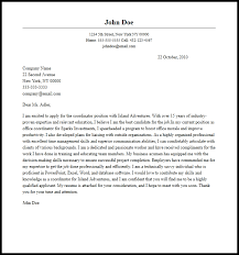 Professional Coordinator Cover Letter Sample Writing Guide Resume Now