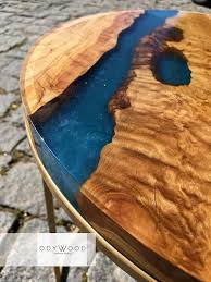 Epodex epoxy resin in coffee brown. Kanyon Epoxy Resin Coffee Table Set Etsy Coffee Table Setting Epoxy Resin Wood Epoxy Resin