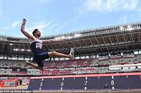 Greek athlete miltiadis tentoglou competes in the long jump men final during the european athletics championships at olympiastadion on august 8, 2018. Totd516cwjvwym