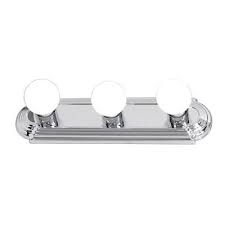 Hampton Bay 3 Light Chrome Raceway Bath Vanity Light Ew553ch The Home Depot Bar Lighting Bath Bar Bath Vanity Lighting