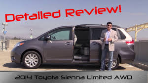 Os carros híbridos funcionam a gasolina e energia elétrica. 2014 Toyota Sienna Limited Awd Detailed Review And Road Test Youtube