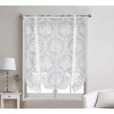 Check spelling or type a new query. Kate Aurora Country Farmhouse Shabby Chic Floral Lace Tie Up Curtain Shade 42 In W X 63 In L Off White Target