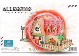 Not for children under 3 yrs. Amazon Com Allessimo Artisolve 3d Wooden Puzzle Belle Mansion Assembly Model Kit For Boys Girls Kids Family Fun Jigsaw Ages 14 Toys Games