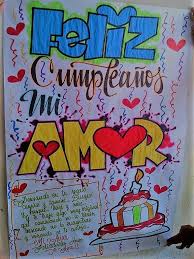 Para El Amor De Tu Vida Pancartas De Feliz Cumpleanos Carteleras De Feliz Cumpleanos Decoracion Cartas De Amor