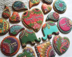 Mendhi Henna Inspired Cookies Wedding Cookies Cookie Decorating Beautiful Cookies