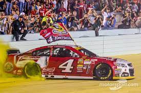 Nascar sprint cup series 2014 look ahead. Race Winner And 2014 Nascar Sprint Cup Series Champion Kevin Harvick Stewart Haas Racing Chevrolet Celebrates Nascar Champions Nascar Sprint Cup Kevin Harvick