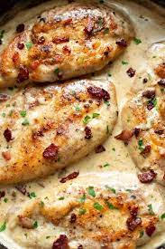 Let heavy cream mixture cool for 5 minutes. Heavy Cream And Bacon Make The Most Amazing Sauce For Chicken This Easy Recipe Is Perfect For Date Night Chicken Bacon Recipes Recipes Best Sauce For Chicken