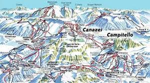 Map of val di fassa online with all the hotels and apartment houses. Val Di Fassa Piste Map Iglu Ski