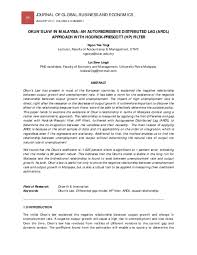 Unemployment can be defined as the state where people are out of jobs due to a variety of reasons. Pdf Okun S Law In Malaysia An Autoregressive Distributed Lag Ardl Approach With Hodrick Prescott Hp Filter Yee Ting Ngoo Academia Edu