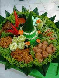 My Traditional Cone Green Rice Made By Order Dekorasi Makanan Penyajian Makanan Makanan