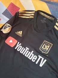 Temukan tambang tiket flight murah ke los angeles dari tampa dengan skyscanner. Los Angeles Fc Home Baju Bolasepak 2018 2019 Sponsored By Youtubetv