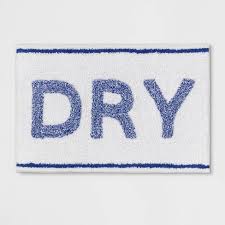 Inspiring target bath mat with bathroom: 20 X32 Dry Tufted Bath Rug White Blue Room Essentials Target
