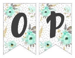 See more ideas about printable banner, banner, banner letters. Free Printable Alphabet Banner Mint Gold Six Clever Sisters