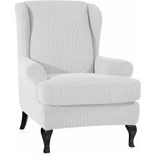 Spandex Stetch T Cushion Wingback Slipcover Slipcovers For Chairs Fabric Sofa Cover Wingback Chair Slipcovers