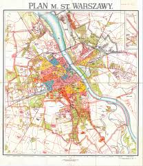 Delivery is 3 to 7 days (uk). Large Scale Detailed Old City Plan Of Warsaw 1924 Warsaw Poland Europe Mapsland Maps Of The World