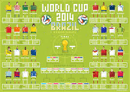 Pixel World Cup Wall Chart Soccer