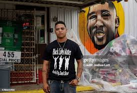 Javier Dunn, who was beaten by police officers as he protested the... News  Photo