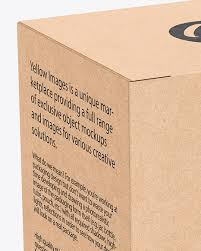 Download Kraft Box Mockup In Box Mockups On Yellow Images Object Mockups