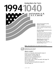 Check spelling or type a new query. Https Www Irs Gov Pub Irs Prior I1040 1994 Pdf