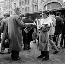 Paperboy Selling The Herald Newspaper Outside Flinders Street Station 1960s Photographer Maggie Di Victoria Australia Melbourne Australia Melbourne Victoria