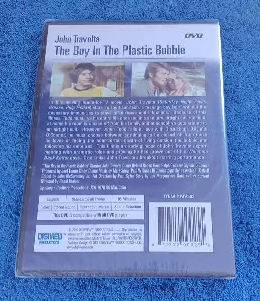 The Boy In The Plastic Bubble DVD Digiview John Travolta Diana Hyland New  Sealed | eBay