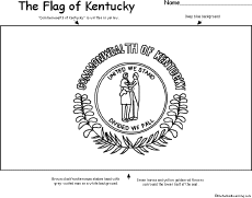 Download and print these kentucky state flag coloring pages for free. Flag Of Kentucky Printout Enchantedlearning Com